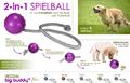 Hundeball Snackball Spielzeug aus Naturkautschuk mit Noppen &Wurfseil big buddy®