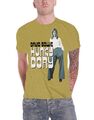 David Bowie T Shirt Hunky Dory Stance logo Nue offiziell Herren Mustard Gelb