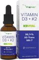 Vitamin D3 + K2 1700 Tropfen = 50ml MK7 Hochdosiert - 99,7% All trans K2VITAL® 