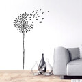 Wandtattoo gezeichnete Pusteblume, Pflanzen, Blumen, Wandsticker, Wandaufkleber