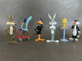 Looney Tunes Bugs Bunny & Co 6 Figuren Cartoon Die Cast Metal Ertl 1989 komplett