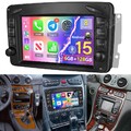 Für Mercedes C/CLK/G Klasse W203 W209 Vito Autoradio 6G+128GB Carplay Android 15