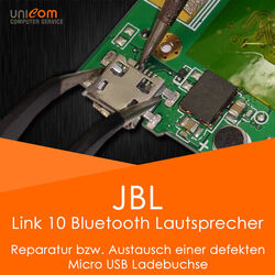 ⚡ REPARATUR Austausch Micro USB Buchse JBL Link 10 Bluetooth Lautsprecher Box