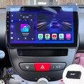 4G+64GB Carplay Autoradio Für Toyota Aygo Peugeot 107 Android 13 GPS Navi DAB FM