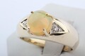Opal Ring 375 er 9k Gold Brillanten Diamanten #