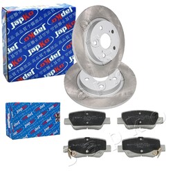 JAPKO BREMSSCHEIBEN 290mm + BELÄGE HINTEN passend für TOYOTA AVENSIS T27HA 290x11mm | Baujahr 2008 - 2018