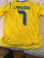 Trikot Schweden - 7 - Larsson - Umbro - XL gelb