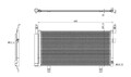 Kühler Klimaanlagen – Kondensator 350468 NRF für SUBARU FORESTER