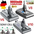 9000mAh Akku Für Dyson V8 V6 V10 Ersatzakku SV10 Animal Absolute Staubsauger DHL