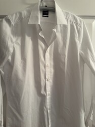 Olymp Level 5 Herren Hemd Businesshemd langarm Weiß Gr. 40 Body fit