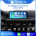 12,3" 128GB Android 14 Autoradio Für BMW X5 F15 X6 F16 NBT CarPlay DAB+ WiFi USB