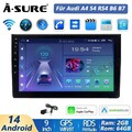 64G Android 14 AutoRadio GPS Navi BT 5.0 Apple Carplay Für Audi A4 S4 RS4 B6 B7