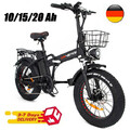 DRVETION 750W Elektrofahrrad 10/15/20AH Faltbare Fahrrad 20 Zoll Stadt E-Bike