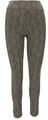 Jacquard Yoga-Hose, Yoga Leggings Bio-Baumwolle - olive/schwarz