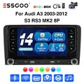 DAB+ Carplay Autoradio Android 13 Nav GPS 2+64G Für Audi A3 8P 03-2013 S3 Kamera