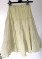Petticoat, blass gelb, mit Spitze, 50er Jahre Gr. 38