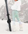 *** WEISSE PUFFER JACKE KUNSTPELZ KAPUZE FELL GR L 42  ***