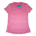 NEU Damen Sportshirt Fitnessstudio Laufen Joggen Wandern Yoga S M L rosa T-Shirt