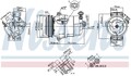 NISSENS 890262 Kompressor, Klimaanlage für OPEL,VAUXHALL