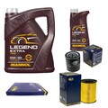 SCT Inspektionspaket 6 L MANNOL Legend Extra 0W-30 für Ford Kuga II DM2 2.0
