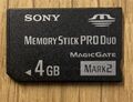 Sony Memory Stick Pro Duo Magicgate mark 2 Speicherkarte Speichermedium 4 GB 4GB