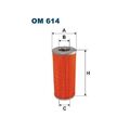 1x Ölfilter FILTRON OM 614 passend für ALFA ROMEO AUSTIN CITROËN FIAT FORD VM