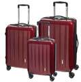 CHECK.IN London 2.0 Reisetrolley carbon rot Set 3 teilig 221 Liter TSA 