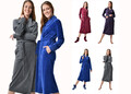 Premium Bademantel Saunamantel aus 80 % Baumwolle Frottee für Damen - RAIKOU