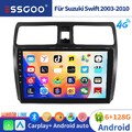 128G Für Suzuki Swift 2003-10 Android 14 Autoradio 8-Kern Carplay GPS WIFI BT5.0