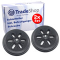 2x Ø150mm 6-Loch Klett Schleifteller für Bosch Exzenterschleifer / mittelhart