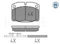 Original MEYLE Bremsbelagsatz Scheibenbremse 025 209 3915/PD für Opel