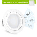 linovum® LED Einbauspot weiß matt rund neutralweiß fourSTEP Dim 5W 230V GU10 
