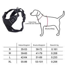 Hundegeschirr Anti-Zug Brustgeschirr Sicherheitsgeschirr reflektierend S-XL DE