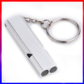Notfallpfeife Signalpfeife extrem laut Trillerpfeife Outdoor Aluminium Silber *