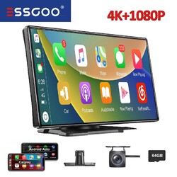 9 Zoll Wireless Autoradio Apple CarPlay Android Auto Dash Cam 64G GPS Navi Karte