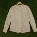 Kettlewell Mandarinen-Trikotshirt langärmeliges Oberteil Bluse Größe M UK 12
