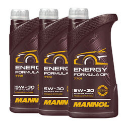 MANNOL Energy Formula OP Motoröl MB 229.5, dexos2, 3x1 Liter