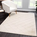 Teppich Moment Hochflor Weich 3D-Optik Hoch Tief Effekt Modern Schlafzimmer Flur