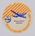 Vintage Kofferaufkleber KLM Royal Dutch Airlines 50er Jahre 2.