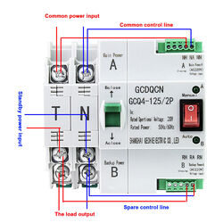 Dual Power Automatic Transfer Switch Automatisch Transferschalter 2P/3P