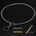 Hundehalsband Edelstahl Kettenhalsband Kettenwürger Hundekette Gliederhalsband 