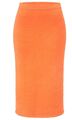 REKEN MAAR Strickrock midi orange Schlupfform mit Wolle 569157 Gr 003 38 NEU A75