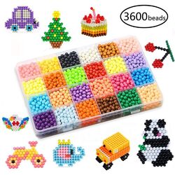 3600X Aqua Wasser Beads Perlen Glitzer Basteln Kinder Glitzerperlen  Geschenk