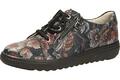 Lugina Damen Sneaker SPRING aus Leder, Carbon mit Blumenmuster, versch. Größen