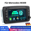 Android 12 Carplay Autoradio GPS Für Mercedes Benz C/CLK/G Klasse W203 W209 W639