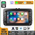 Carplay Autoradio Android 14 64G GPS RDS Kamera Für VW GOLF 5 PASSAT Touran POLO