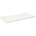 Tischplatte Schreibtischplatte Weiß 110x60x2,5 cm Massivholz Sichelform
