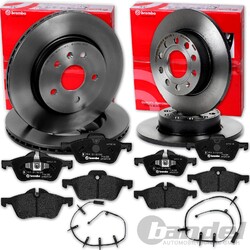 brembo BREMSSCHEIBEN + BELÄGE VORNE + HINTEN passend für MINI R50 R53 R52VA 276x22mm // HA 259x10mm // mit Warnkontakten