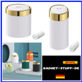 Mbillion Mini-Mülleimer mit Deckel, niedlicher Tisch-Mülleimer aus Metall,