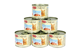 animonda Carny Adult mit Huhn und Lachs 6x200g/1,2kg Nassfutter, Katzenfutter